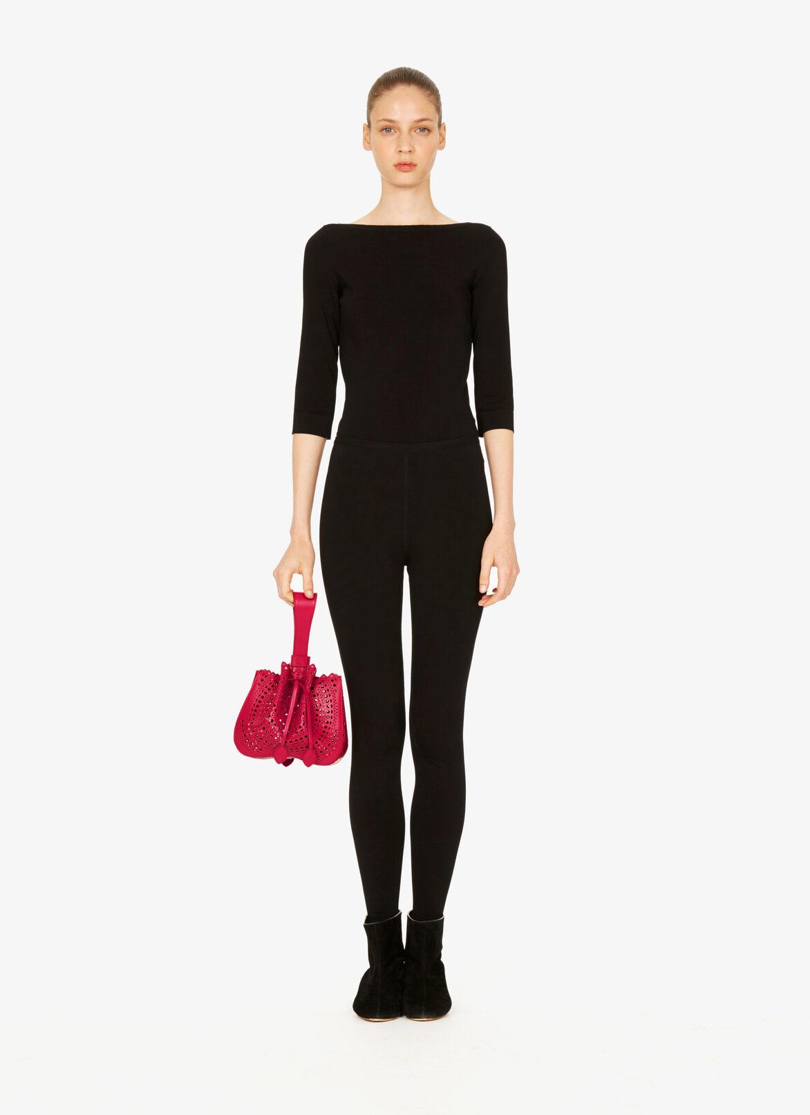 Rose-Marie 19 Bracelet Bag ALAÏA RASPBERRY PINK ROSE-MARIE 19 BRACELET BAG